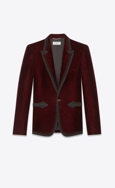 ysl veste|Jacket in Velvet .